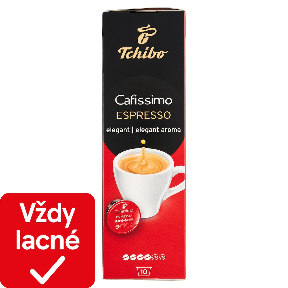 obrázok 1 z Tchibo Cafissimo Espresso Elegant Aroma pražená mletá káva kapsuly 10 x 7 g (70 g)