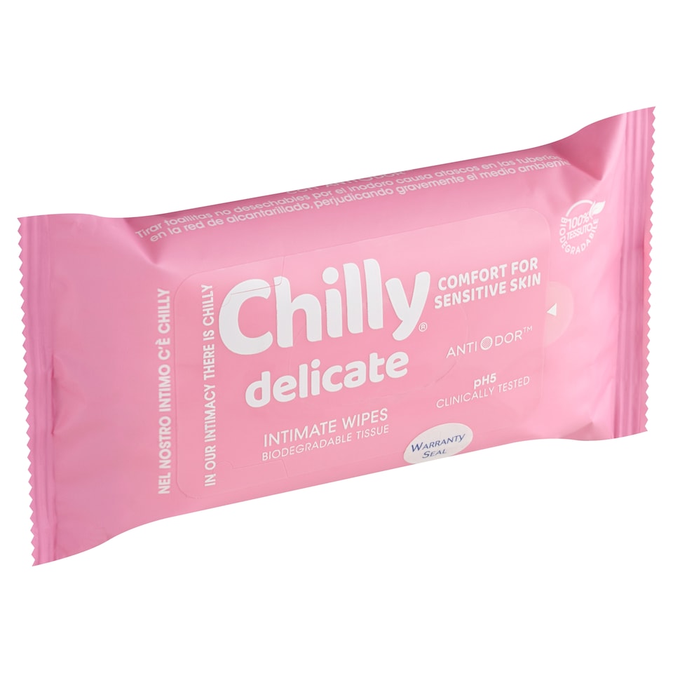 image 1 of Chilly Delicate Intimate Wipes 12 pcs