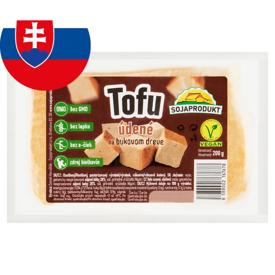 Sojaprodukt Tofu údené na bukovom dreve 200 g