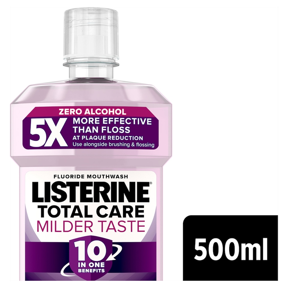 image 1 of Listerine Total Care Milder Taste Zero Alcohol Mouthwash 500ml