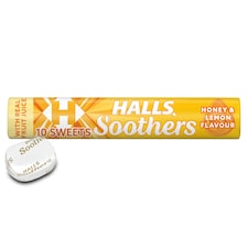 Halls Soothers Honey & Lemon Sweets with Liquid Centres 45g