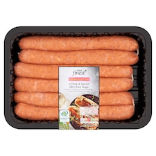 Tesco Finest 6 Pork and Sweet BBQ Hot Dogs 600g