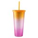 image 2 of Core Kitchen Pink Orange Tumbler 710mL 