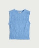 image 4 of F&F Pure Cotton Smocked Vest in Blue