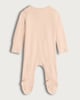 image 2 of F&F Baby Pure Cotton Ribbed I Love Daddy Sleepsuit in Neutral