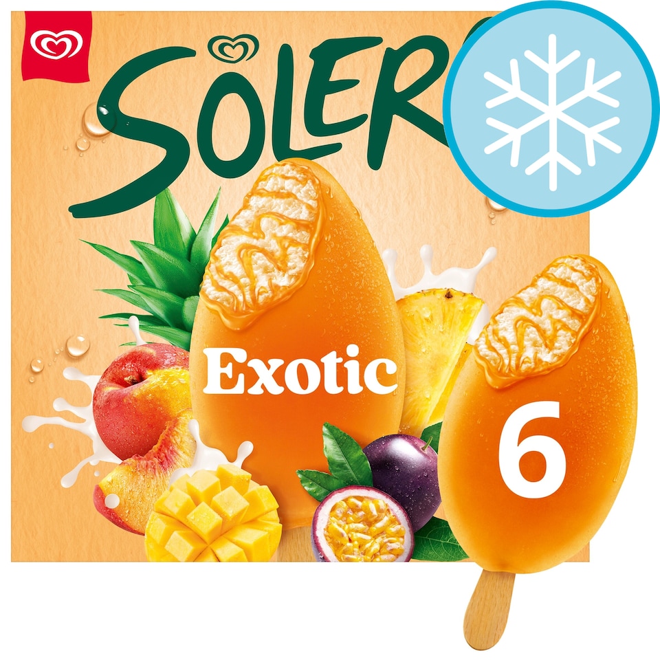 image 1 of Solero Exotic Ice Cream Lollies 6 x 90ml