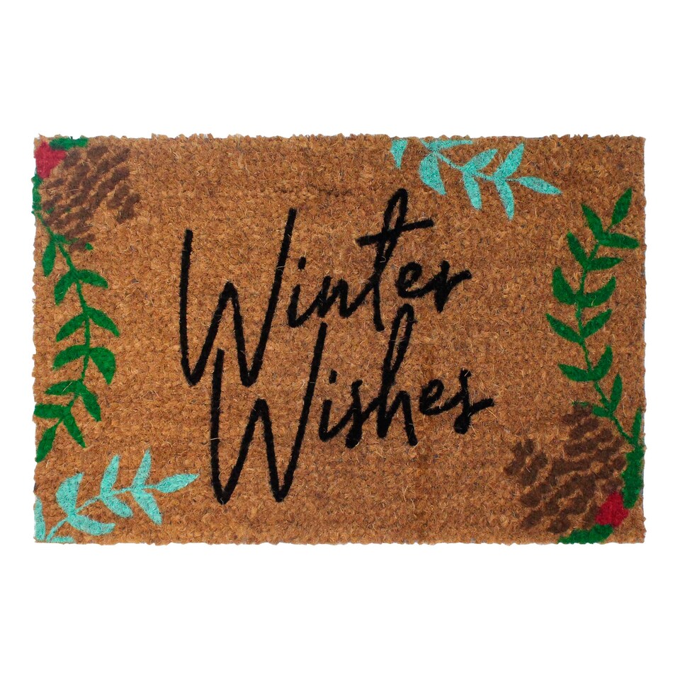 Mighty Mat Winter Wishes Doormat Tesco Groceries
