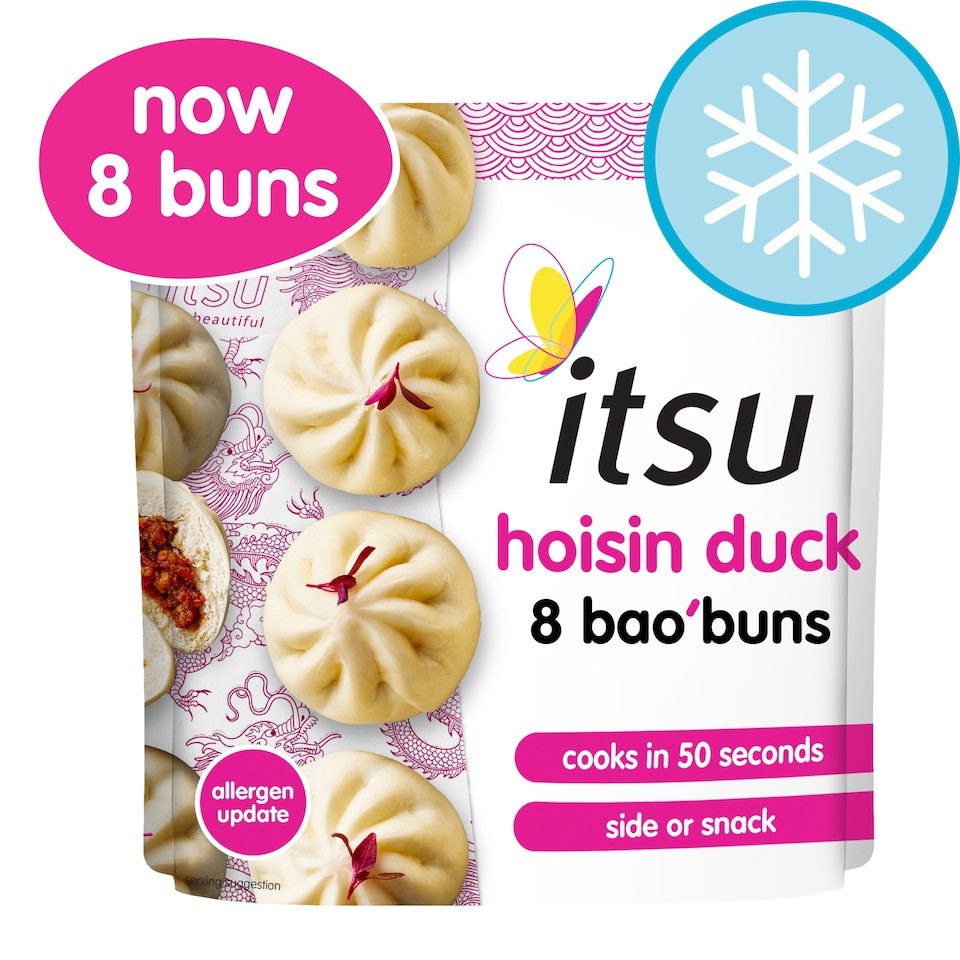 image 1 of itsu 8 hoisin duck bao buns 256g