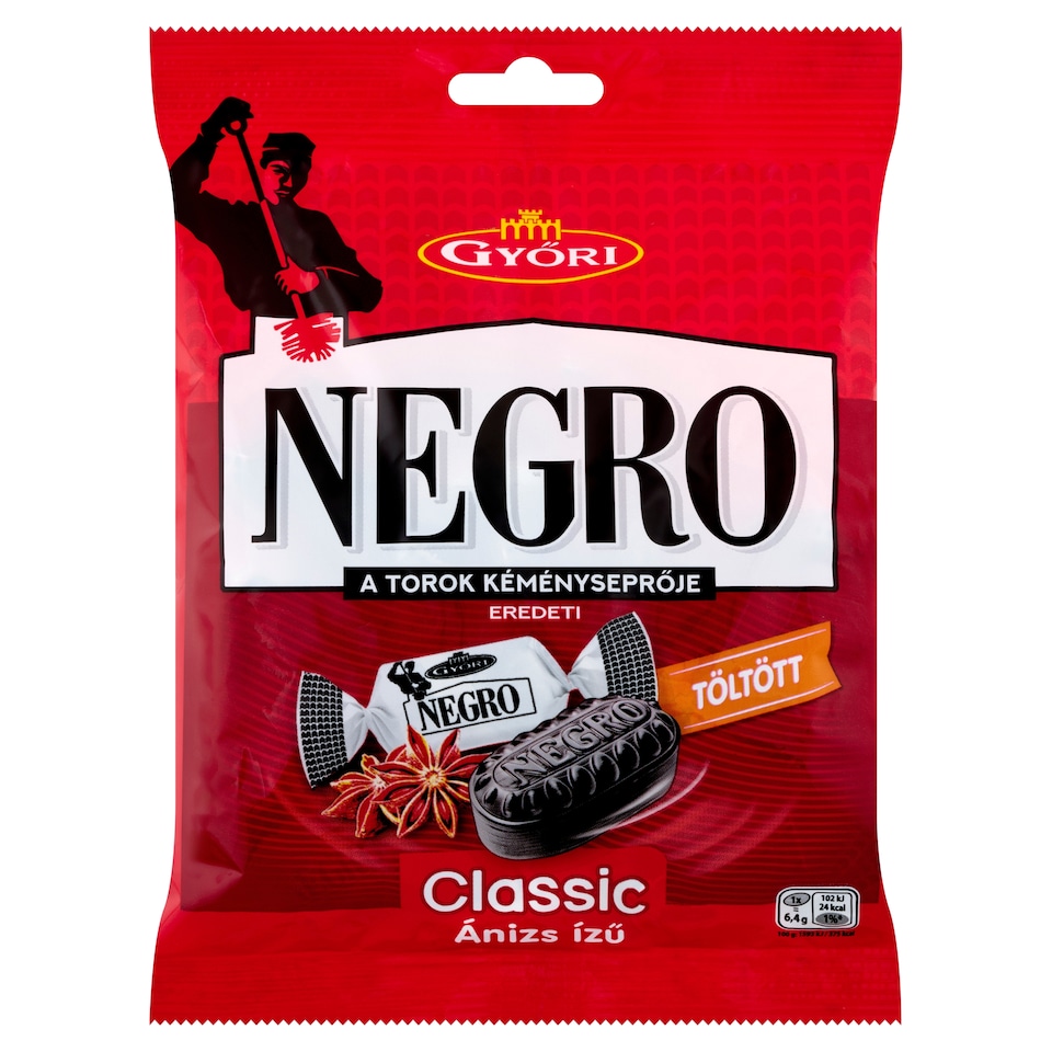 image 1 of Győri Negro Classic Filled Drops 140 g