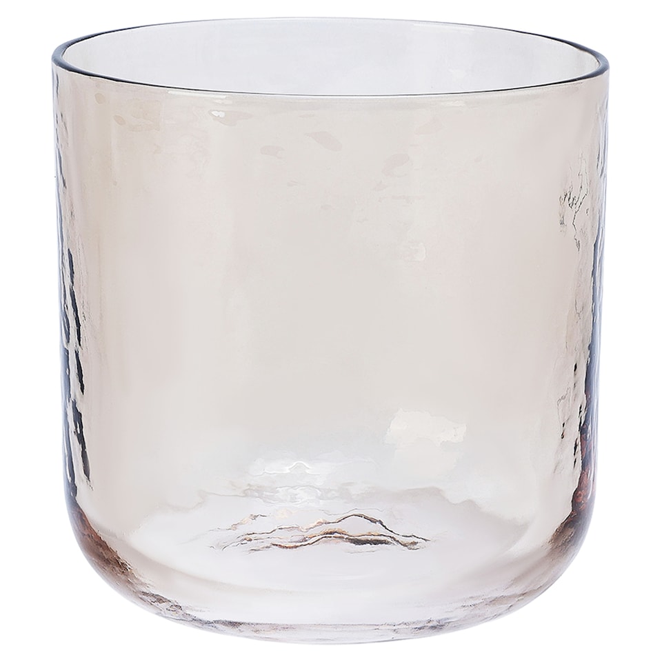 F&F Home Smokey Amber Glass Tealight Holder