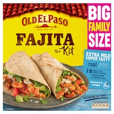 Old El Paso Fajita Flour Tortillas Kit 714g