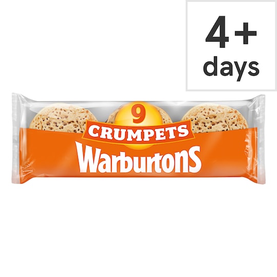 Warburtons Crumpets 9Pk Tesco Groceries