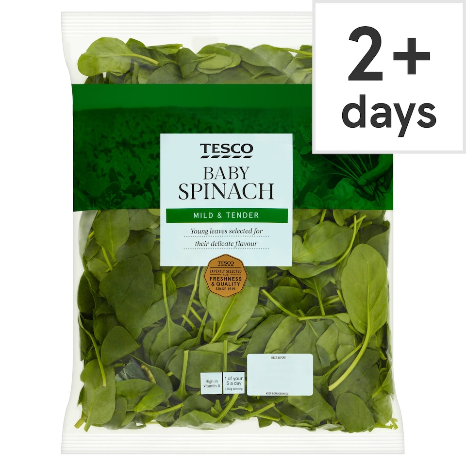 image 1 of Tesco Spinach 500G