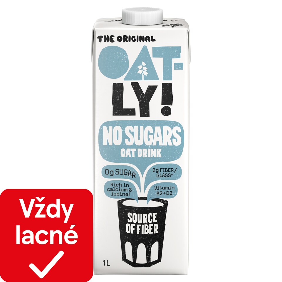 Oatly! Ovsený nápoj bez cukru 1 l