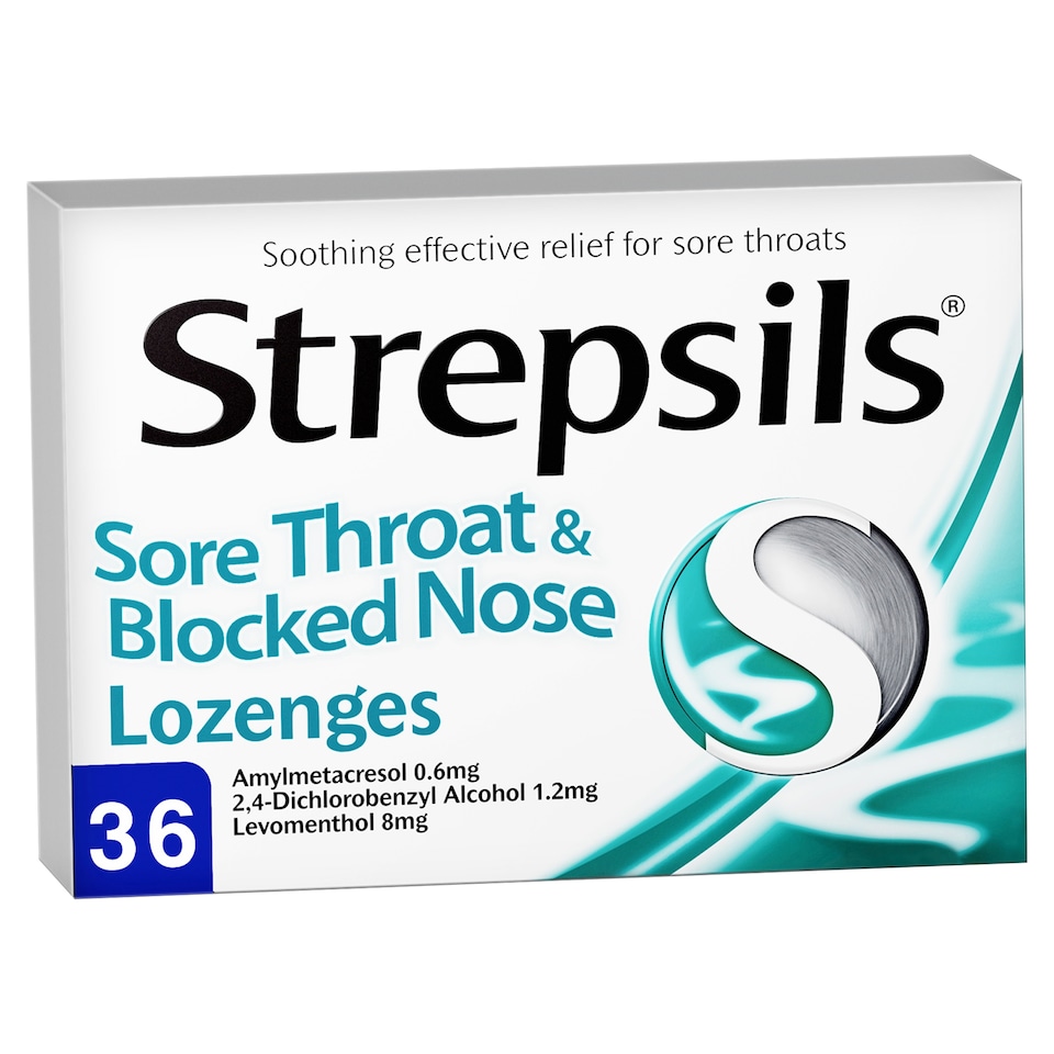 image 1 of Strepsils Sore Throat And Blocked Nose Lozenges 36