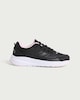 image 1 of F&F School Mesh Panel Lace Update Trainers in Black