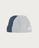 image 1 of F&F Baby 2-Pack Ribbed Bear Embroidered Beanie Hats in Multi