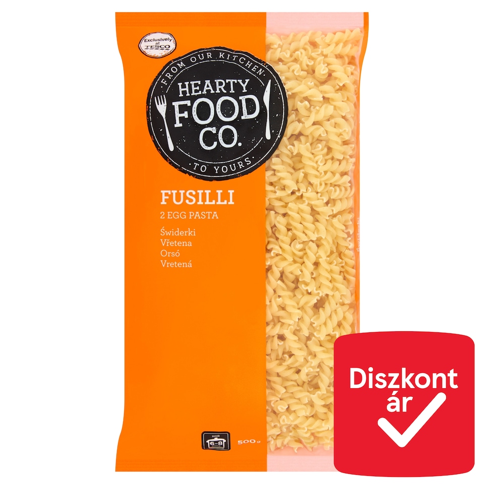 Hearty Food Co. Fusilli 2 Egg Pasta 500 g