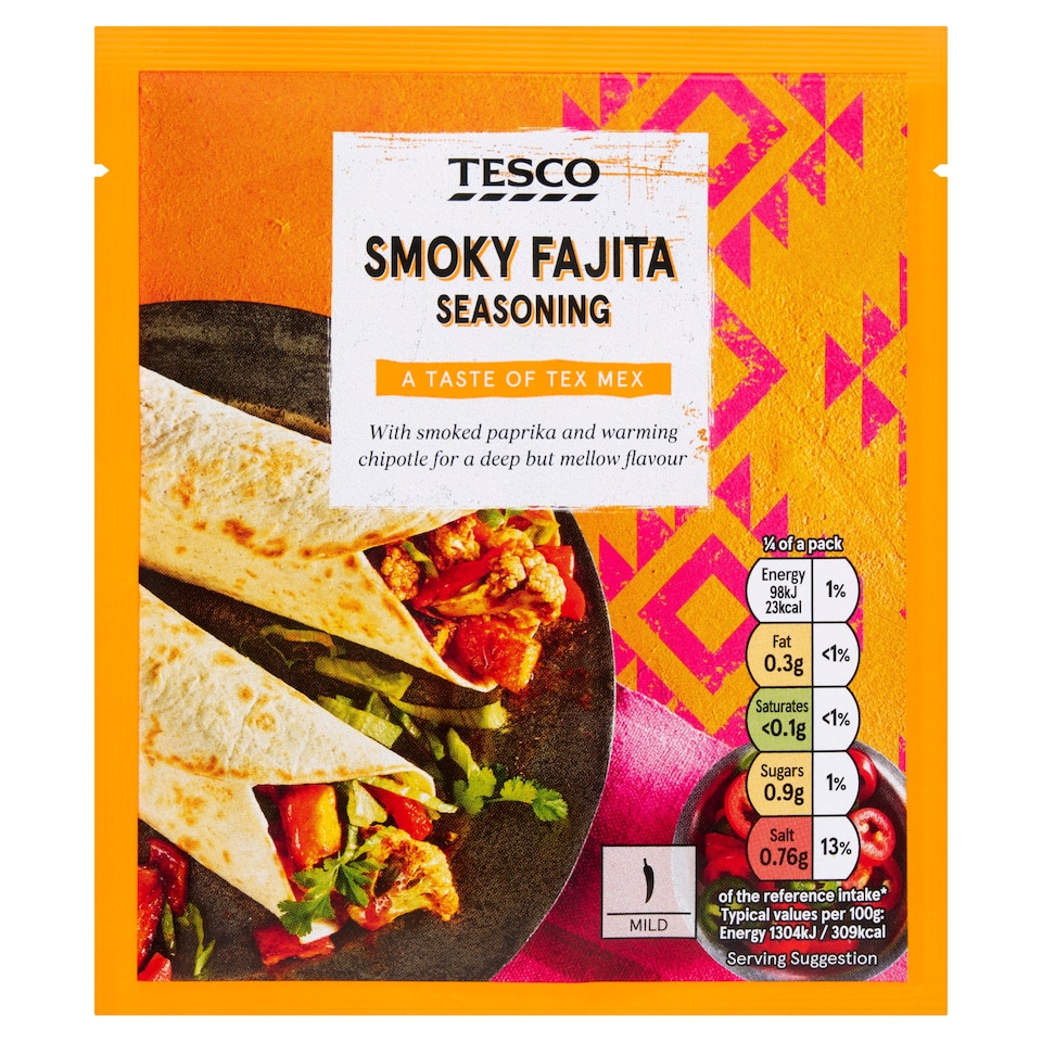 Tesco Smoky Fajita Seasoning 30g