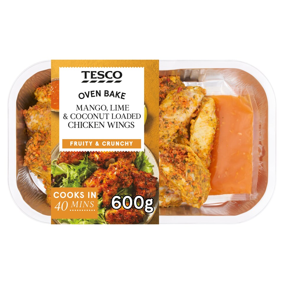 Tesco Mango Coconut & Lime Loaded Chicken Wings 600g