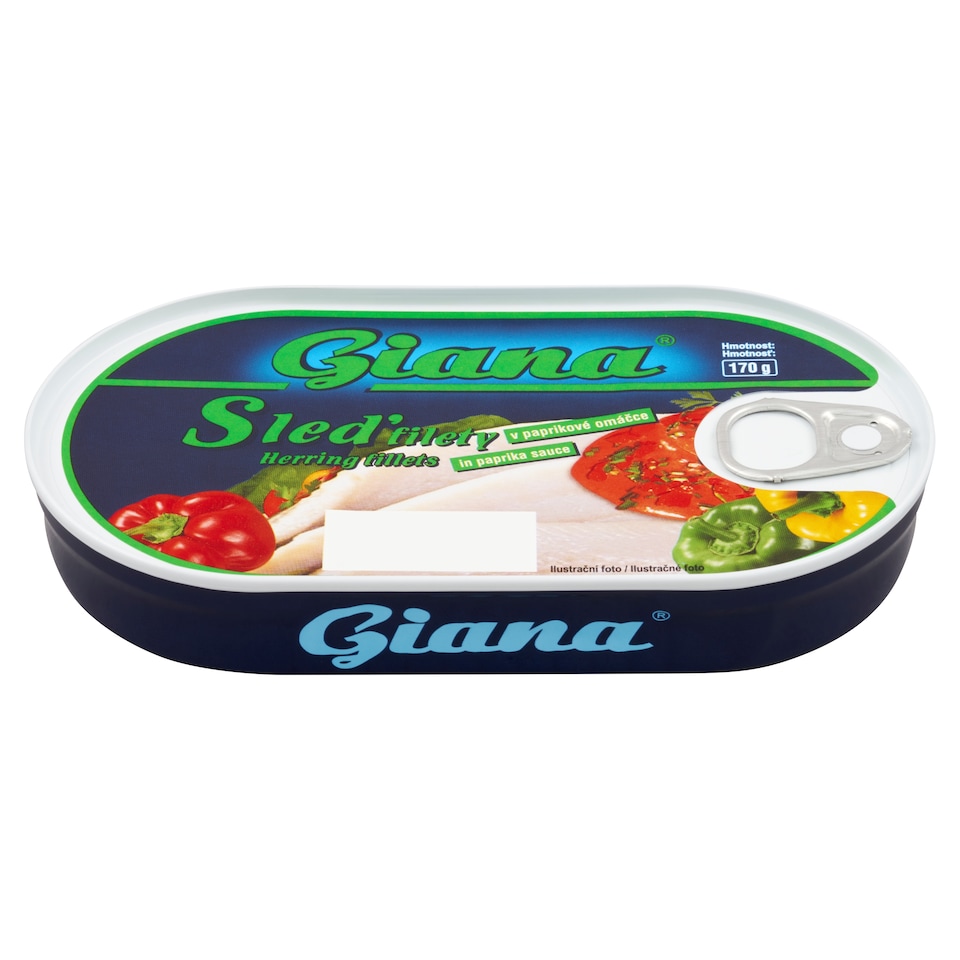 obrázok 1 z Giana Filety zo sleďa v paprikovej omáčke 170 g