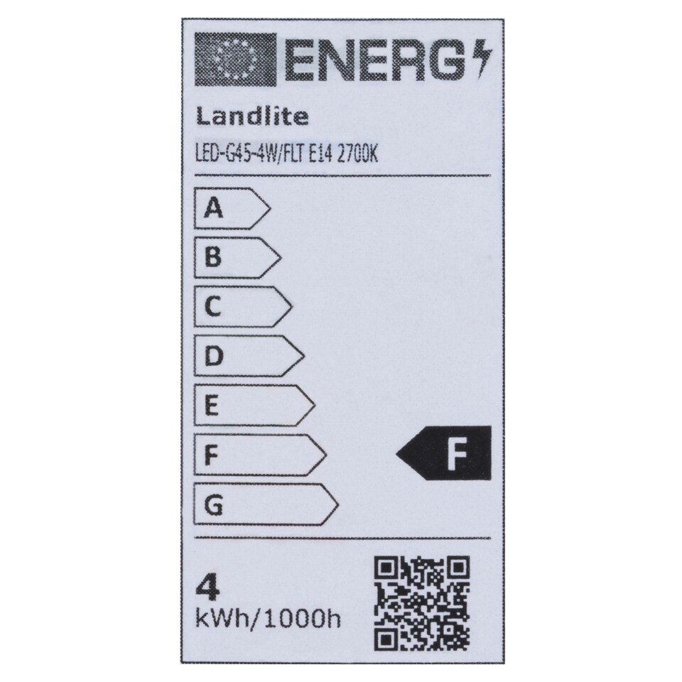 Landlite E14 400 lm 4 W I01 2700K LED izzó 1. kép