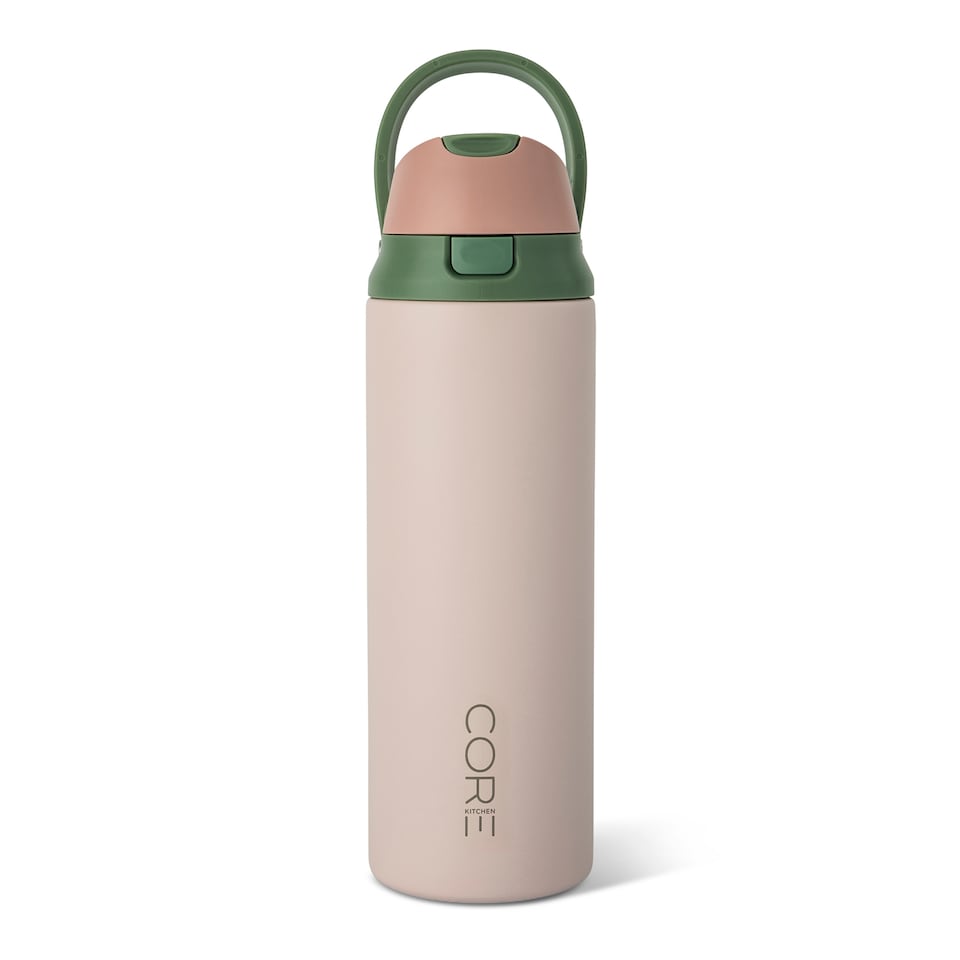 image 1 of Core Kitchen Pink Hydra Dual Function Water Bottle 710ml