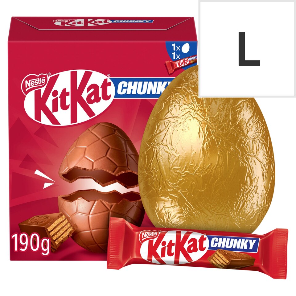 image 1 of Kit Kat Chunky Milk Chocolate Large Easter Egg 190G