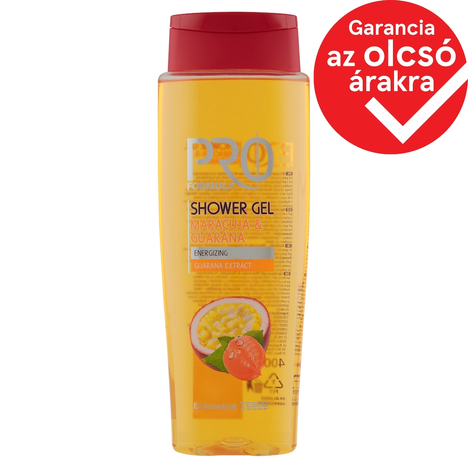 Tesco Pro Formula Maracuja & Guarana tusfürdő 400 ml