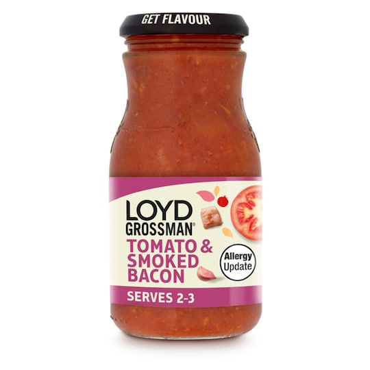 Loyd Grossman Smoky Bacon Pasta Sauce 350G Tesco Groceries