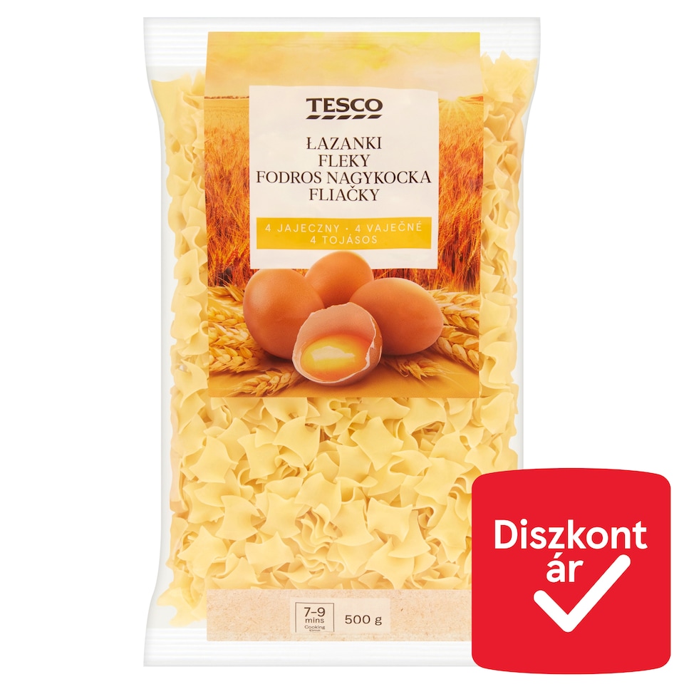 Tesco Frilled Large Square Dry Pasta with 4 Eggs 500 g