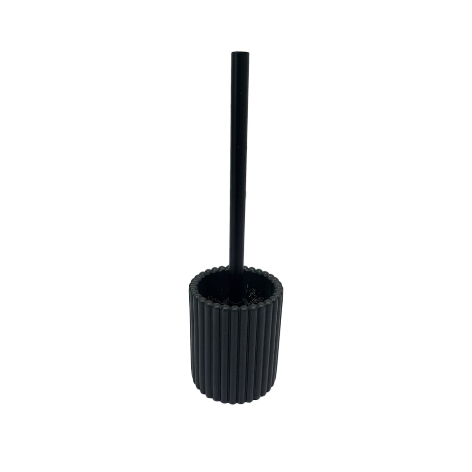 F&F Home Black Ribbed Toilet Brush 