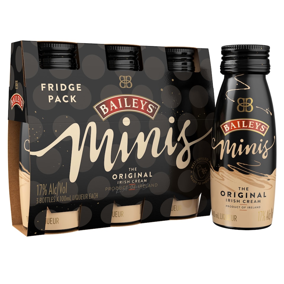 BAILEYS ORIGINAL MINIS 100ML 3 PACK