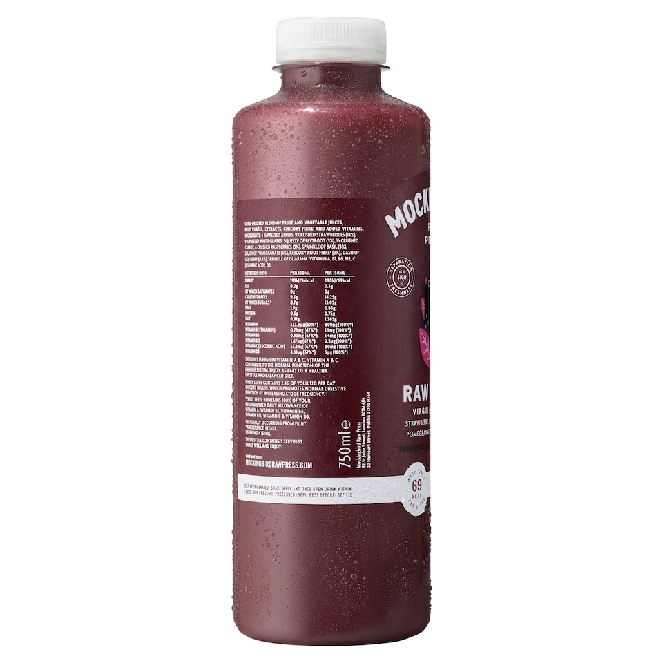 image 1 of Mockingbird Raw Pump Virgin Juice 750ml