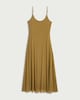 image 4 of The F&F Edit Mesh Bead Detail Strappy Midi Dress in Olive