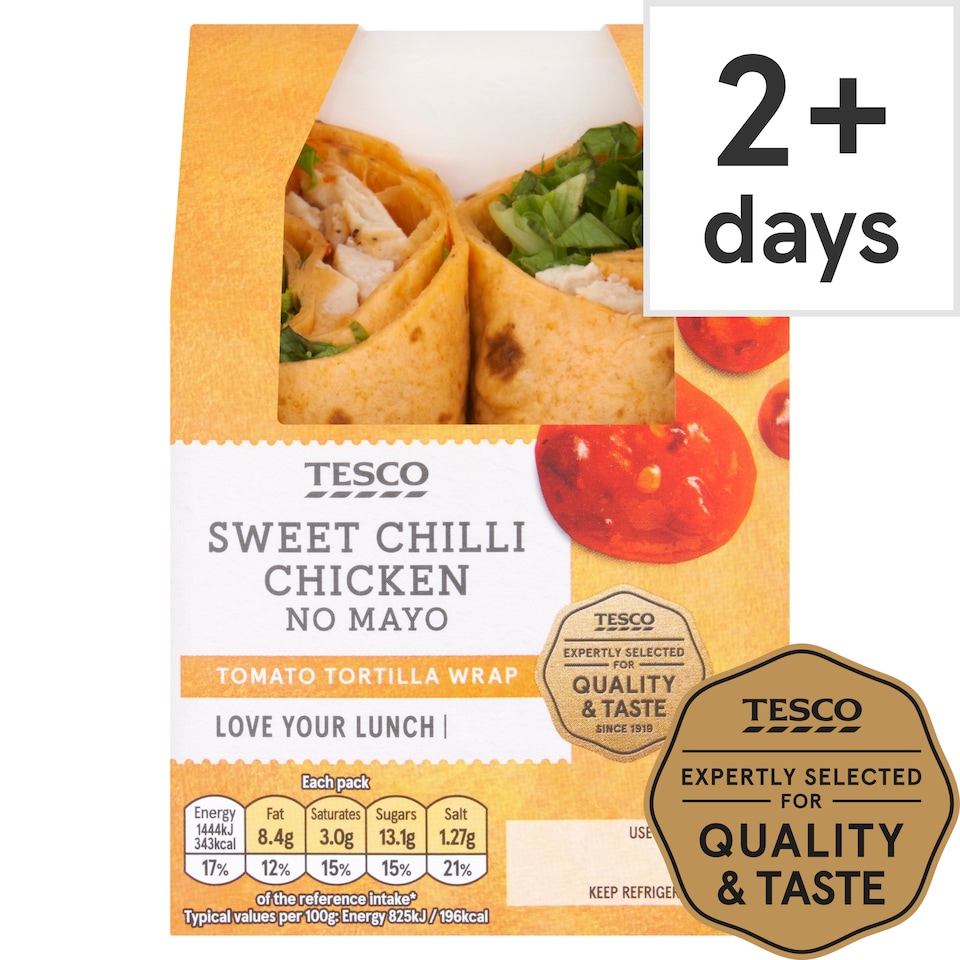 Tesco Sweet Chilli Chicken Wrap