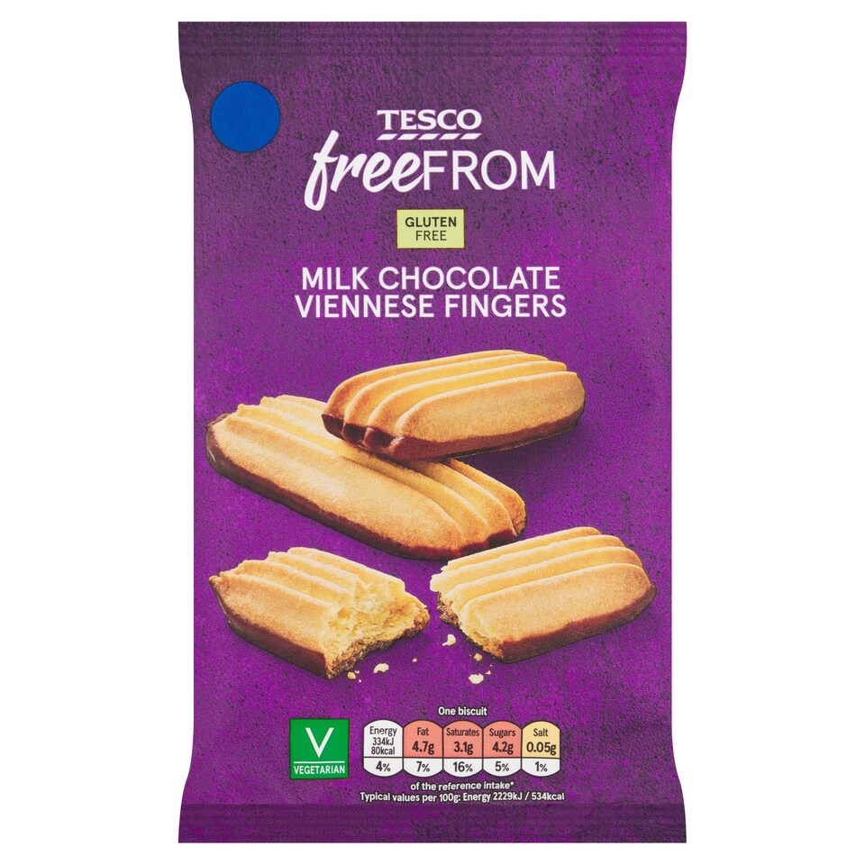 Tesco Free From Half Coated Viennese Fingers 120g