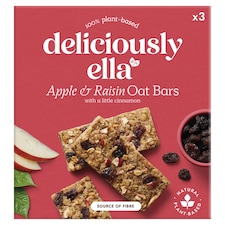 Deliciously Ella Oat Bars - Apple, Raisin & Cinnamon 3 Pack 50g