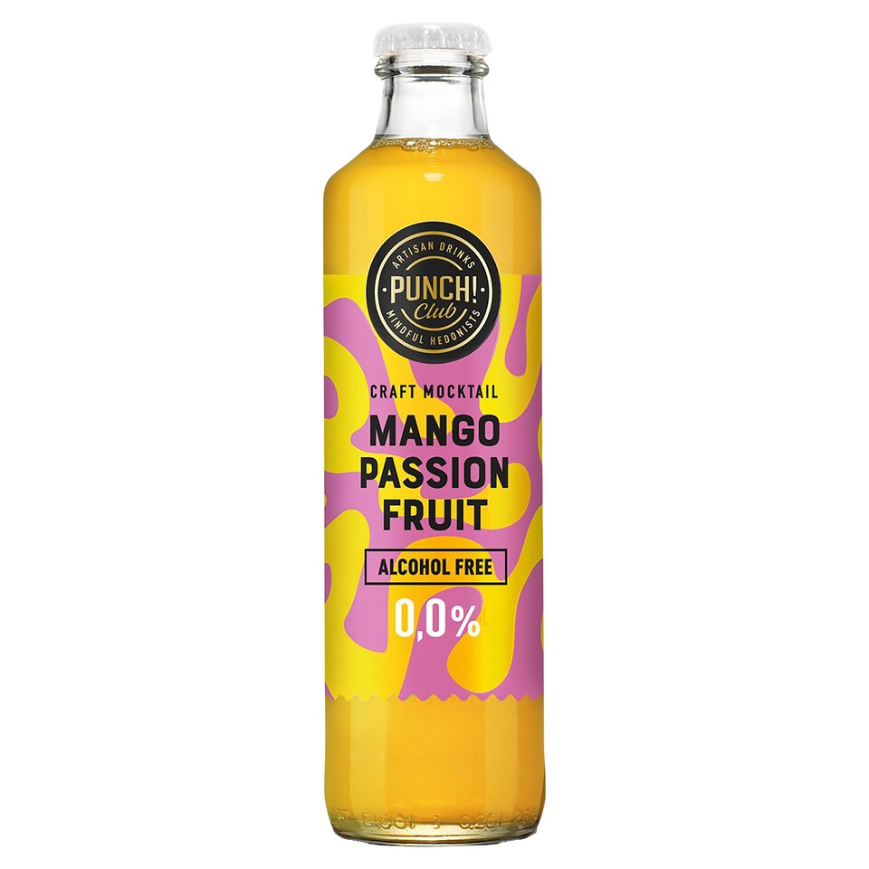 Punch Club Sycený nealkoholický nápoj marakuja-mango 250ml