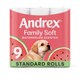 image 1 of Andrex Family Soft Watermelon Toilet Tissue 9 Rolls