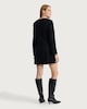image 3 of F&F Boucle Textured Long Sleeved Mini Dress in Black