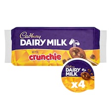 Cadbury Crunchie Milk Chocolate Desserts 4X75g