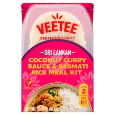 VEETEE Sri Lankan Coconut Sauce & Steamed Basmati Rice Meal Kit 530g