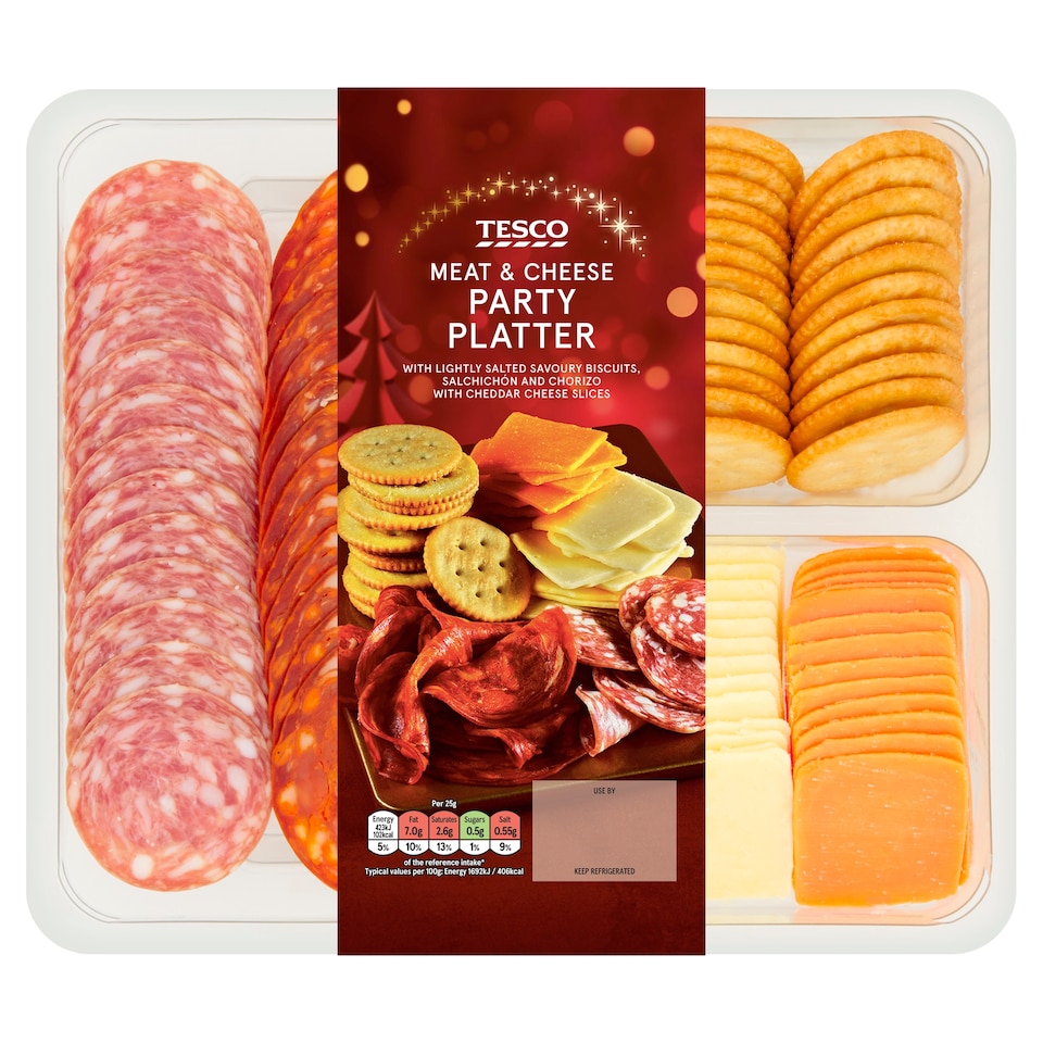 Tesco Meat & Cheese Party Platter 326G