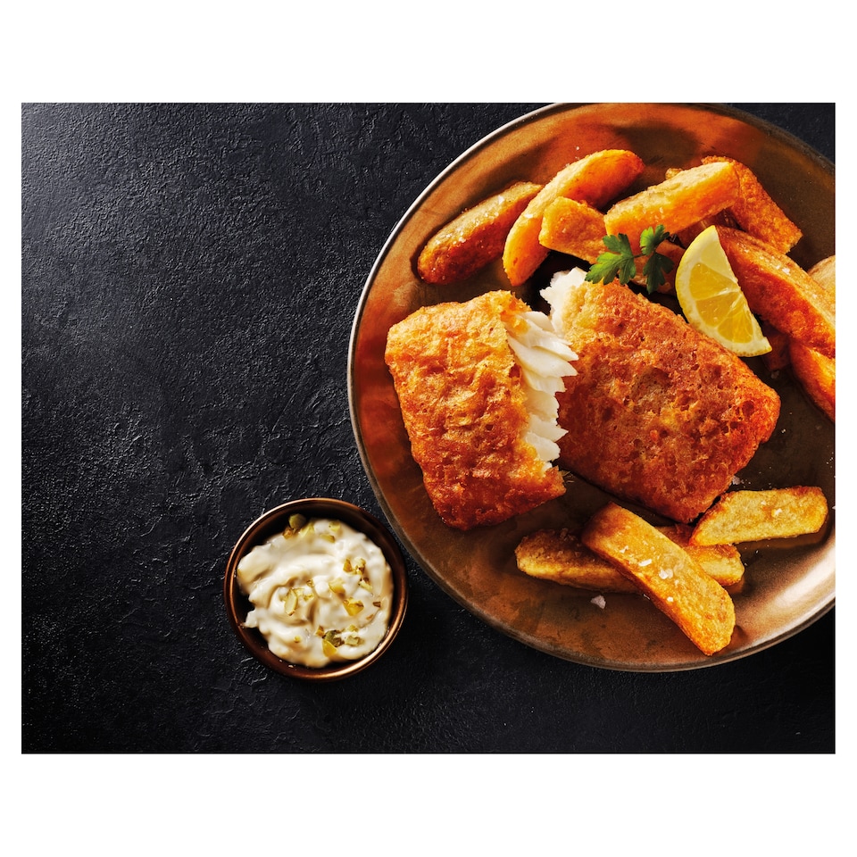 image 1 of Tesco Finest Dine In Beer Battered Cod 380g