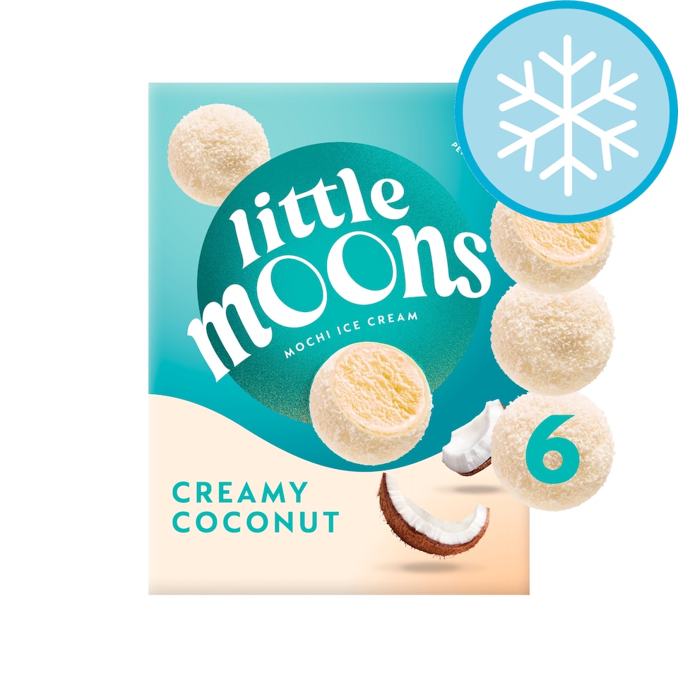image 1 of Little Moons 6 Creamy Coconut Treats 192G