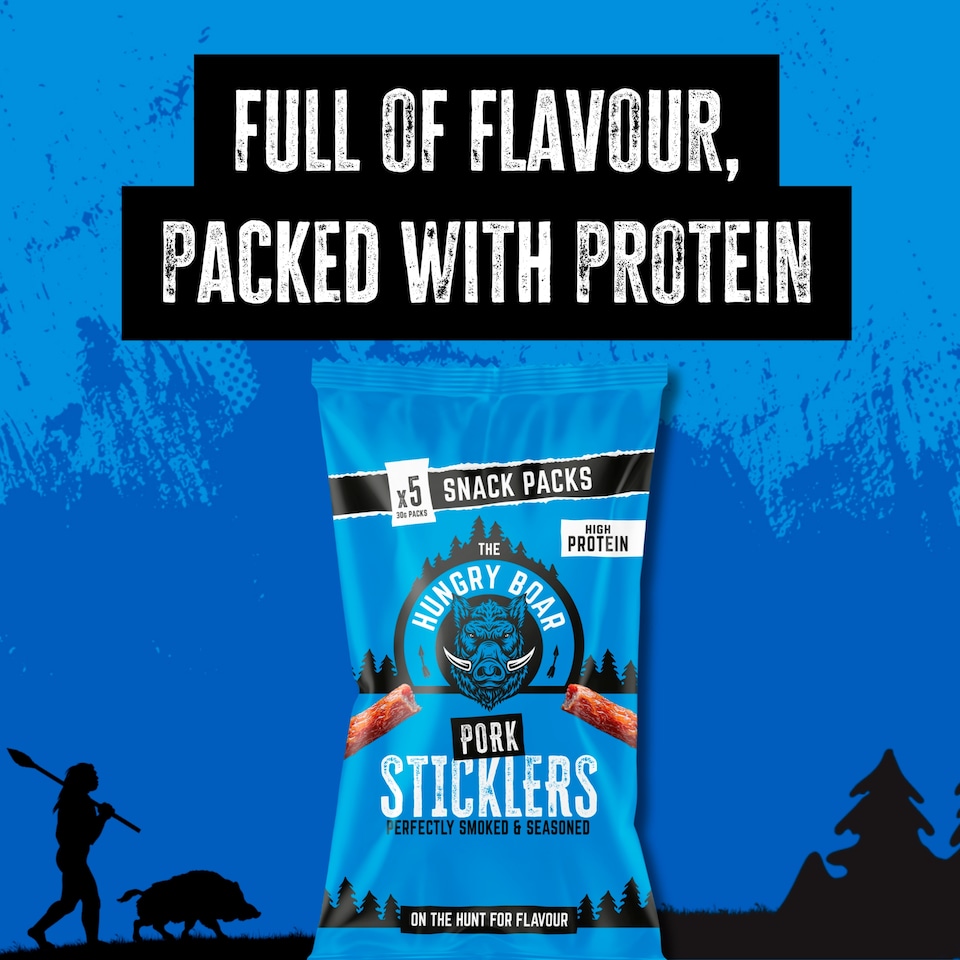 image 1 of The Hungry Boar Pork Sticklers 5x30g 