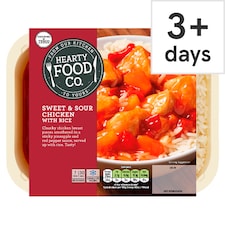 Hearty Food Co. Sweet & Sour Chicken & Rice 450G