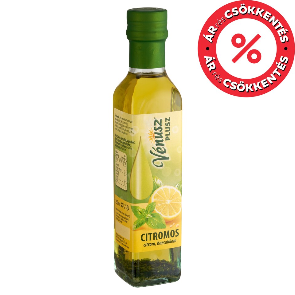 Vénusz Plusz repceétolaj citromos és bazsalikomos fűszerezéssel 250 ml