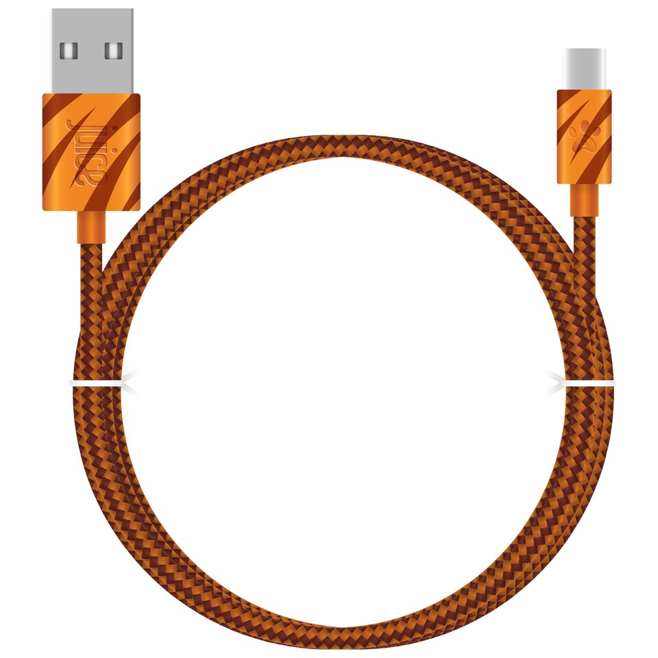 image 1 of Juice Animals Tiger 2M Type C Braided